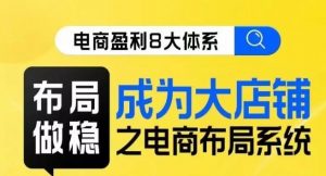 八大体系布局篇·布局做稳,成为大店的电商布局线上课-最全资源库
