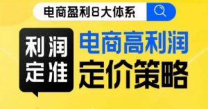 8大体系利润篇·利润定准电商高利润定价策略线上课-最全资源库