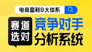 电商盈利8大体系·赛道选对，​竞争对手分析系统线上课-最全资源库