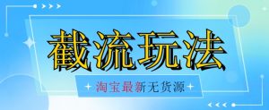 首发价值2980最新淘宝无货源不开车自然流超低成本截流玩法日入300+【揭秘】【1016更新】-最全资源库