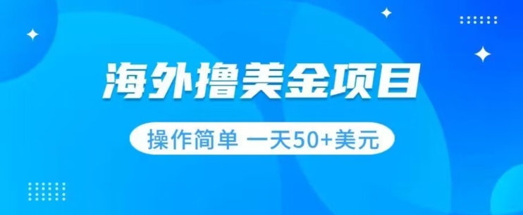 撸美金项目无门槛操作简单小白一天50+美刀-最全资源库