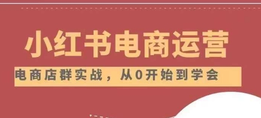 小红书店铺运营从小白到大神2.0,从入门到精通-最全资源库