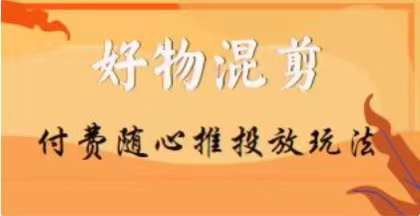 【万三】好物混剪付费随心推投放玩法，随心投放小课抖音教程-最全资源库