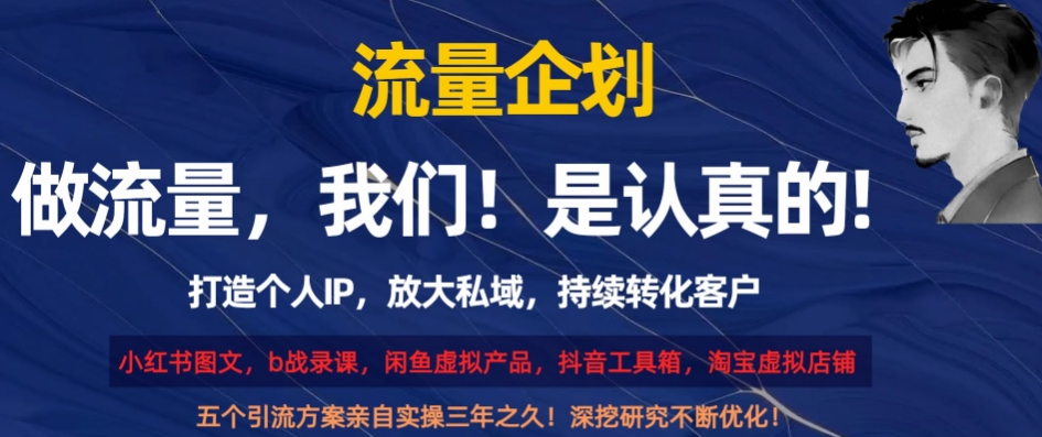 流量企划，打造个人IP，放大私域，持续转化客户【揭秘】-最全资源库