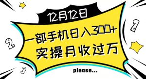 【全网变现首发】新手实操单号日入500+，渠道收益稳定，项目可批量放大【揭秘】-最全资源库