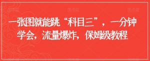 一张图就能跳“科目三”,一分钟学会,流量爆炸,保姆级教程【揭秘】-最全资源库