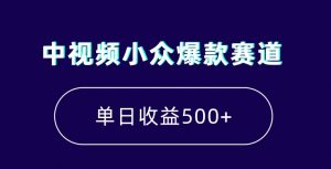中视频小众爆款赛道，7天涨粉5万+，小白也能无脑操作，轻松月入上万【揭秘】-最全资源库