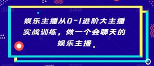 娱乐主播从0-1进阶大主播实战训练，做一个会聊天的娱乐主播-最全资源库