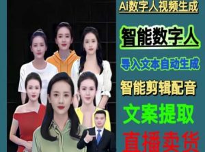 伍老师Ai数字人快速剪辑制作以及变现视频课-最全资源库