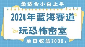 2024年蓝海赛道玩恐怖密室日入2000+,无需露脸,不要担心不会玩游戏,小白直接上手,保姆式教学【揭秘】-最全资源库