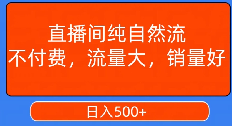 视频号直播间纯自然流,不付费,白嫖自然流,自然流量大,销售高,月入15000+【揭秘】-最全资源库