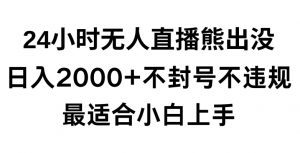 快手24小时无人直播熊出没，不封直播间，不违规，日入2000+，最适合小白上手，保姆式教学【揭秘】-最全资源库