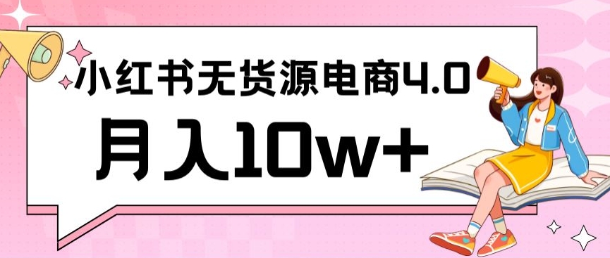小红书新电商实战，无货源实操从0到1月入10w+联合抖音放大收益【揭秘】-最全资源库