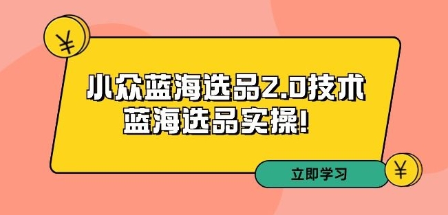拼多多培训第33期：小众蓝海选品2.0技术-蓝海选品实操！-最全资源库