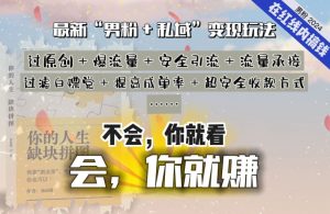 2024，“男粉+私域”还是最耐造、最赚、最轻松、最愉快的变现方式【揭秘】-最全资源库