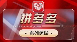 2024拼多多系列课，【基础】【运营】【活动】【推广】【玩法】5大模块-最全资源库