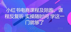 小红书电商课程及陪跑，课程反复听 实操随时问 学这一门就够了-最全资源库