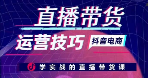 直播带货运营技巧,学实战的直播带货课-最全资源库