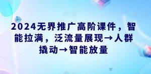 2024无界推广高阶课件，智能拉满，泛流量展现→人群撬动→智能放量-最全资源库