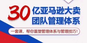 30亿亚马逊大卖团队管理体系,一套课,帮你重塑管理体系与管理技巧-最全资源库