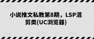 小说推文私教第8期，LSP混剪类(UC浏览器)-最全资源库