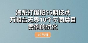 淘系打爆班55期技术：万相台无界10个不同类目案例的优化(10节)-最全资源库