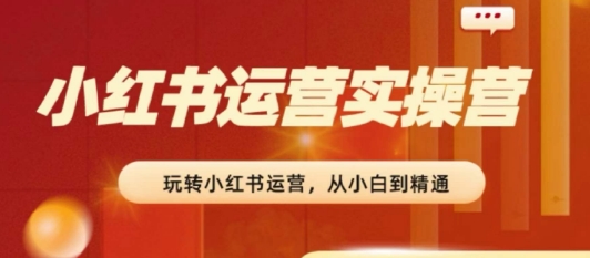 2024小红书运营实操营,从入门到精通,完成从0~1~100-最全资源库