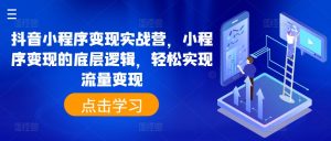 抖音小程序变现实战营，小程序变现的底层逻辑，轻松实现流量变现-最全资源库