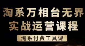 淘系万相台无界实战运营课，淘系付费工具课-最全资源库