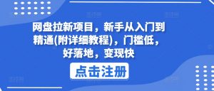 网盘拉新项目,新手从入门到精通(附详细教程),门槛低,好落地,变现快-最全资源库