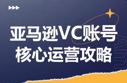 亚马逊VC账号核心玩法解析,实战经验拆解产品模块运营技巧,提升店铺GMV,有效提升运营利润-最全资源库