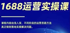 1688实操运营课，零基础学会1688实操运营，电商年入百万不是梦-最全资源库
