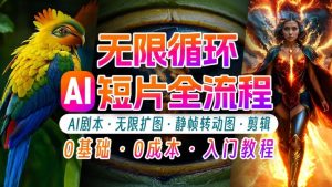 AI剪辑无限循环画面：新手轻松月入上万的秘技【揭秘】-最全资源库