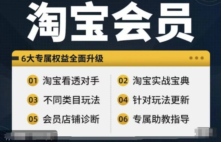 淘宝会员【淘宝所有课程，全面分析对手】，初级到高手全系实战宝典-最全资源库