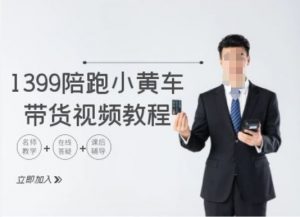 1399陪跑tiktok小黄车带货视频教程，tiktok跨境电商教程-最全资源库