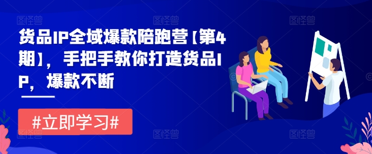 货品IP全域爆款陪跑营【第4期】,手把手教你打造货品IP,爆款不断-最全资源库