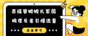 恶搞容嬷嬷扎紫薇短视频，极度反差引爆流量-最全资源库
