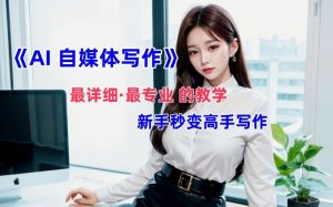 AI自媒体文章创作全网最详细教程，新手秒变写作高手，多方位发展-最全资源库