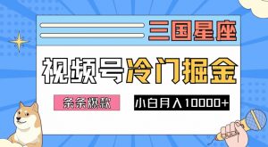 2024视频号三国冷门赛道掘金,条条视频爆款,操作简单轻松上手,新手小白也能月入1w-最全资源库