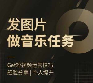 头条图文音乐任务，发图片做音乐任务，简单易上手-最全资源库