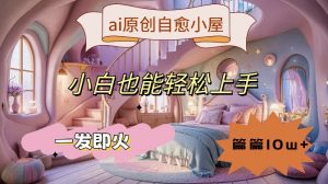 ai原创治愈小屋,小白也能轻松上手,一发即火,篇篇10w+【揭秘】-最全资源库