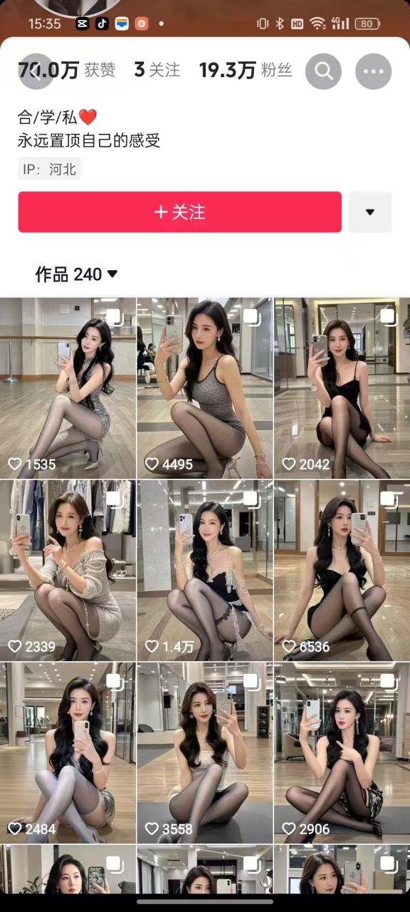 外面卖399的AI美女图文玩法，涨粉贼快，几天就万粉了-最全资源库