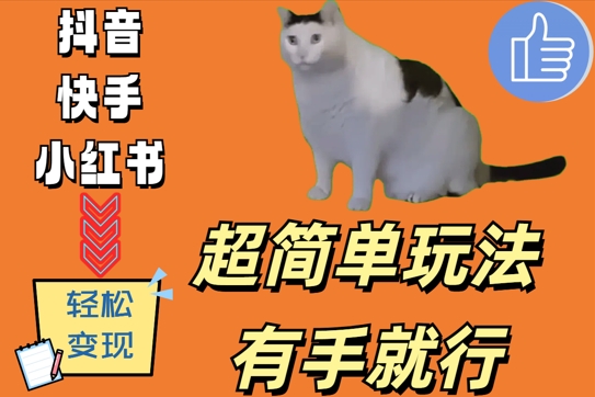 超简单玩法,有手就行,靠猫咪视频日入500+【揭秘】-最全资源库