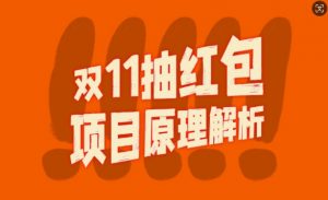 双11抽红包视频裂变项目【完整制作攻略】_长期的暴利打法-最全资源库