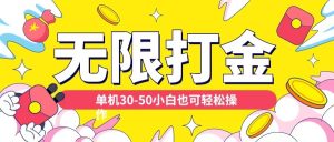 各种平台无限打金玩法，单机30-50纯自撸玩法，适合小白【揭秘】-最全资源库