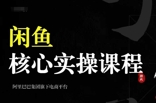 2024闲鱼核心实操课程,从养号、选品、发布、销售,教你做一个出单的闲鱼号-最全资源库