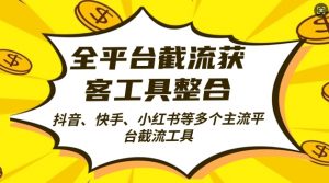全平台截流获客工县整合全自动引流，日引2000+精准客户【揭秘】-最全资源库