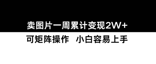 小红书【卖图片】一周累计变现2W+小白易上手-最全资源库