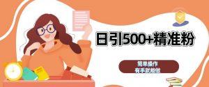 私域引流获客神器，全自动引流玩法日引 500+精准粉 加爆你的微信【揭秘】-最全资源库