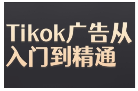 Tiktok Ads实操教程,Tiktok广告从入门到精通-最全资源库